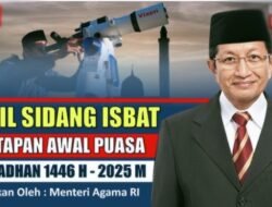 Hasil Sidang Isbath, Awal Ramadhan Jatuh Pada 1 Maret 2025
